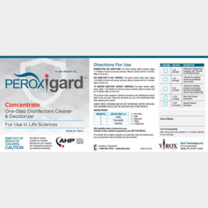 PCON242021 Peroxigard® Labels for Concentrate, self-adhesive (pack of 25)